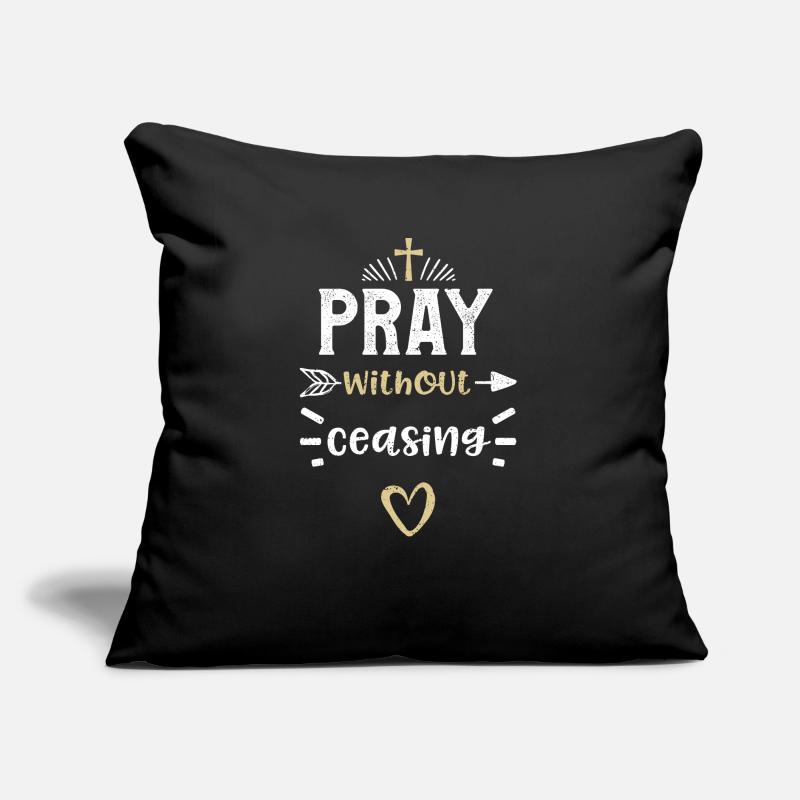 Pray without ceasing - Jesus Sofa pillow with filling 45cm x 45cm