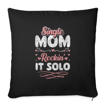 Offspring Solo Father's Day - Sofa pillow with filling 45cm x 45cm - black - Front