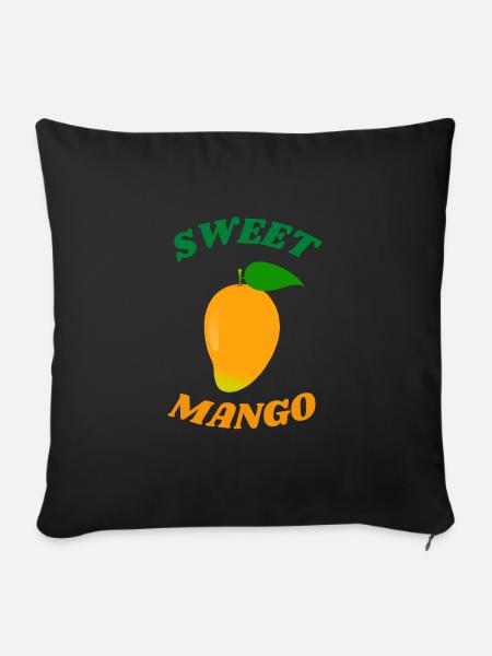 SWEET MANGO - Coussin et housse de 45 x 45 cm - noir