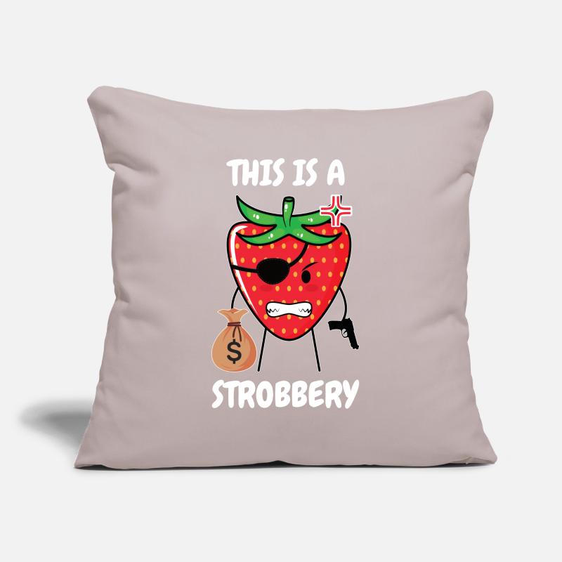 this is a strobbery Geschenkidee Sofakissen mit Füllung 45 x 45 cm