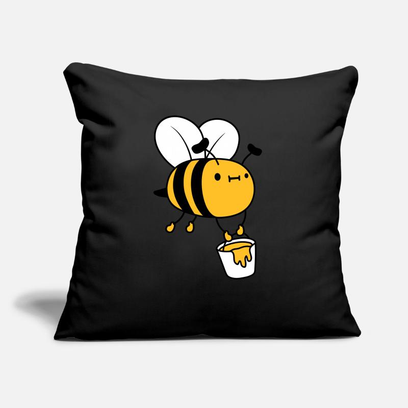 Honig Eimer Biene Sofakissen mit Füllung 45 x 45 cm