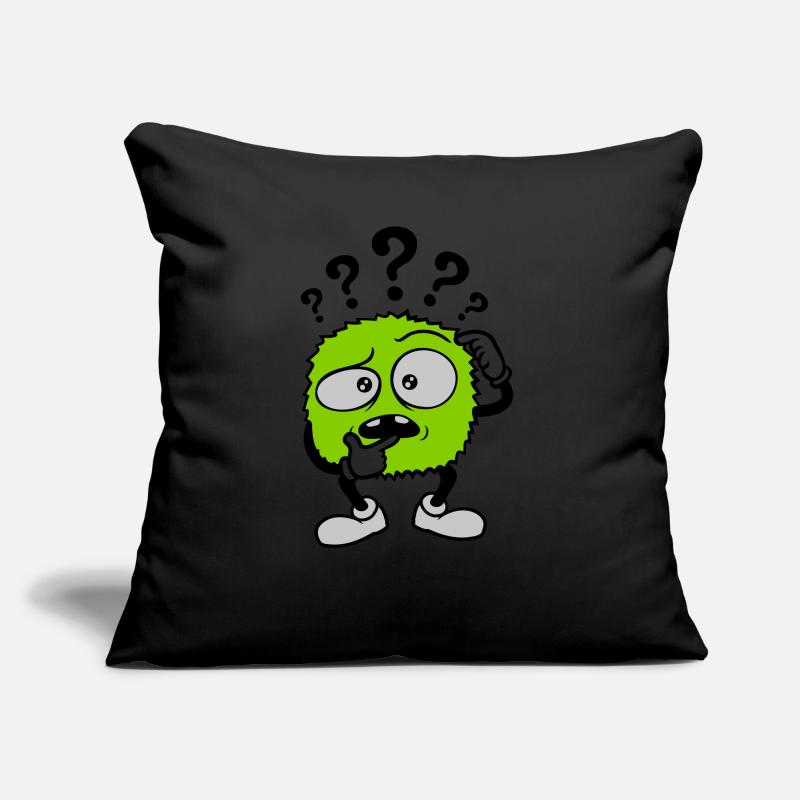 Question mark skeptical face comic Sofa pillow with filling 45cm x 45cm