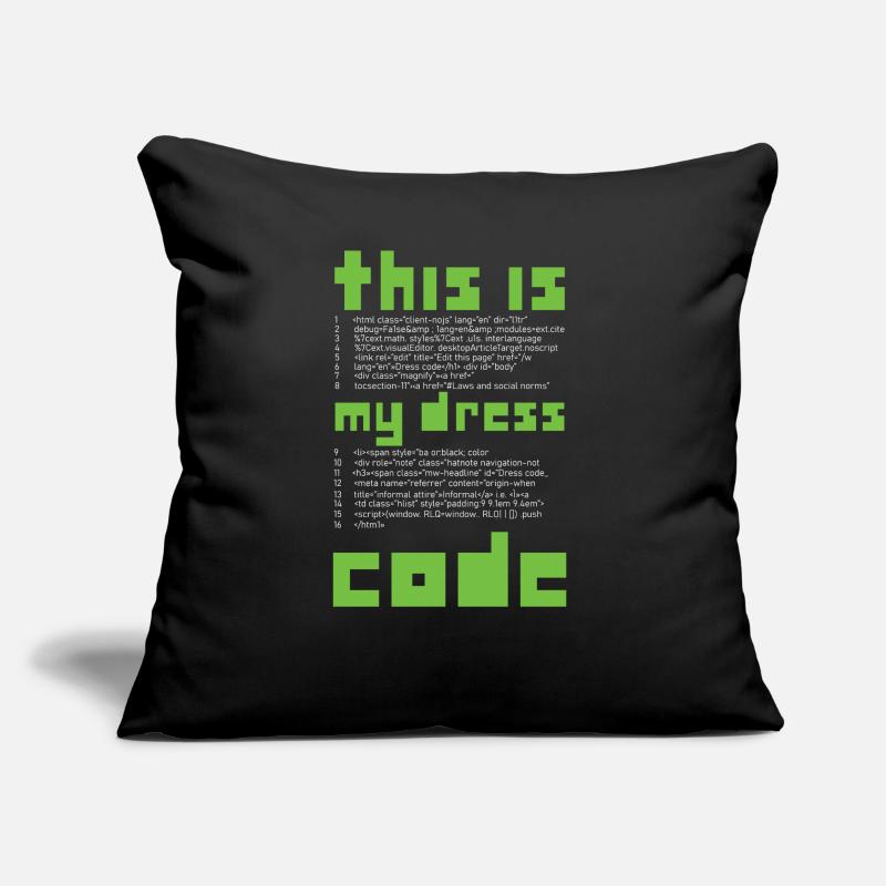 Ceci est ma programmation de codeur de codeur de robe Coussin et housse de 45 x 45 cm