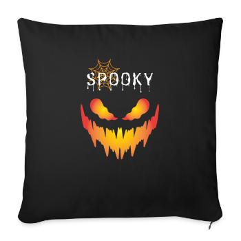 Black and Red Spooky Halloween - Sofa pillow with filling 45cm x 45cm - black - Front