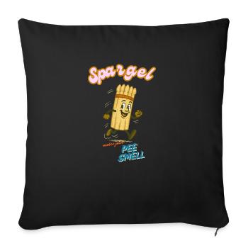 Spargel - Sofakissen mit Füllung 45 x 45 cm - Schwarz - Vorne