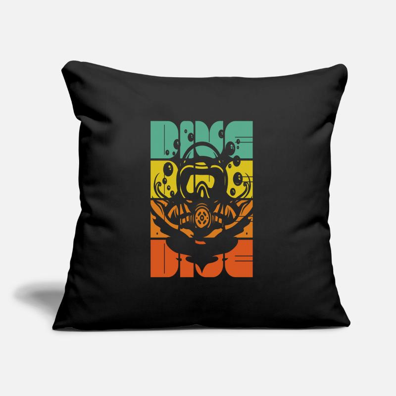 Diving Suba Diver Diving School Taichschein Sofa pillow with filling 45cm x 45cm