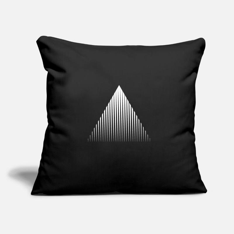 Lignes géométriques Conception de triangle Coussin et housse de 45 x 45 cm