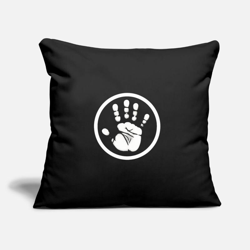 Empreinte de main main Coussin et housse de 45 x 45 cm