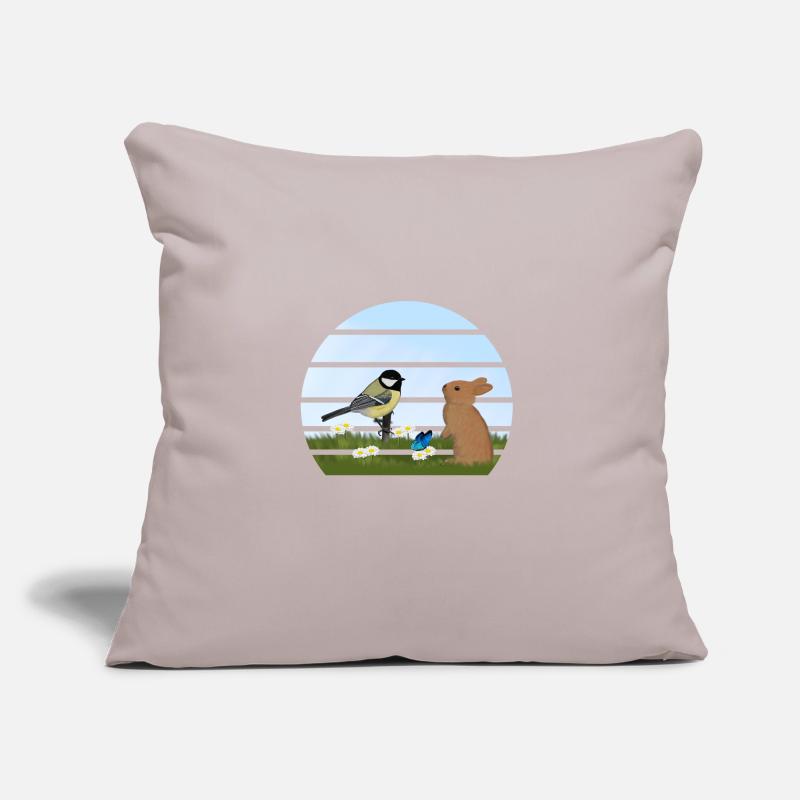 Great Bird Rabbit Easter Spring Sofa pillow with filling 45cm x 45cm