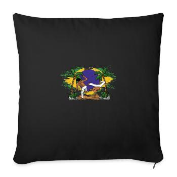 Capoeira no Brasil - Sofa pillow with filling 45cm x 45cm - black - Front