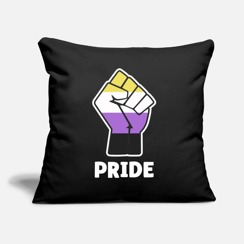 Pride Nonbinary Pride Fist Design for Equality Sofa pillow with filling 45cm x 45cm