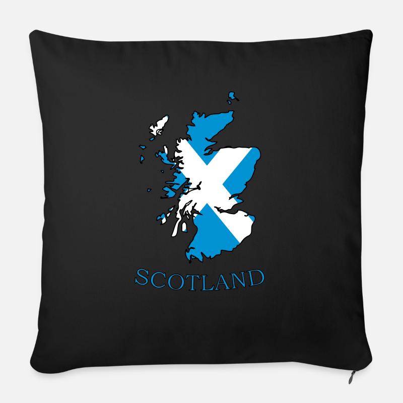Schottland-Land - Sofakissen mit Füllung 45 x 45 cm - Schwarz