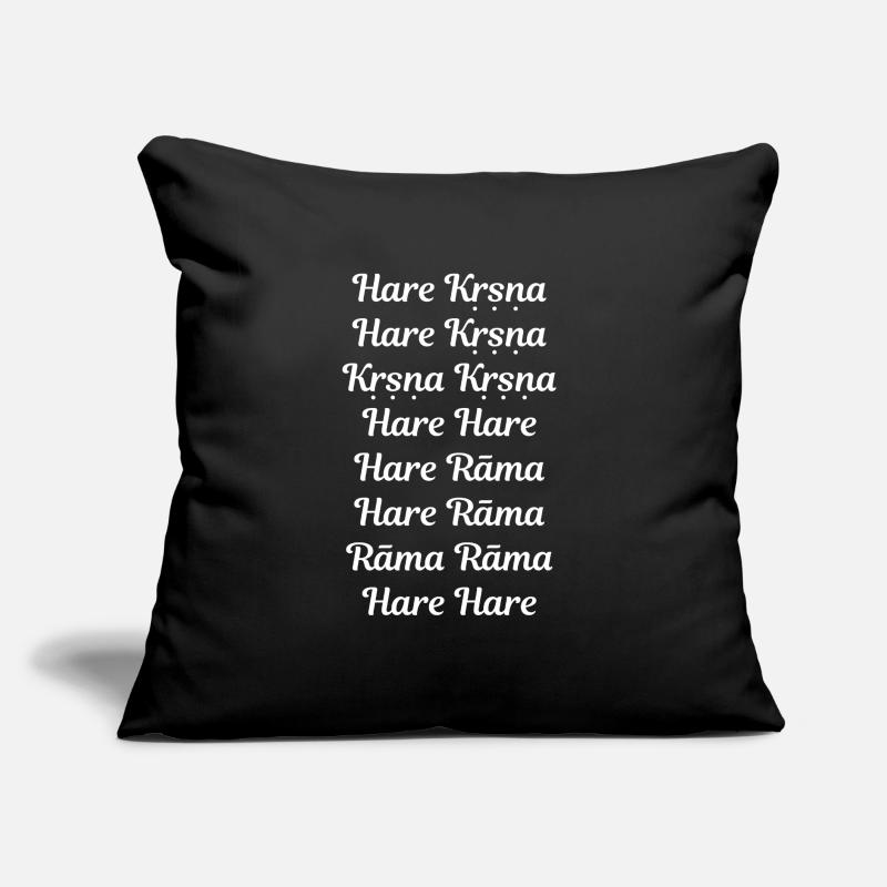 Hare Krishna - Maha mantra Coussin et housse de 45 x 45 cm