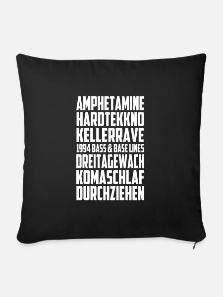 Keller Rave - Sofakissen mit Füllung 45 x 45 cm - Schwarz