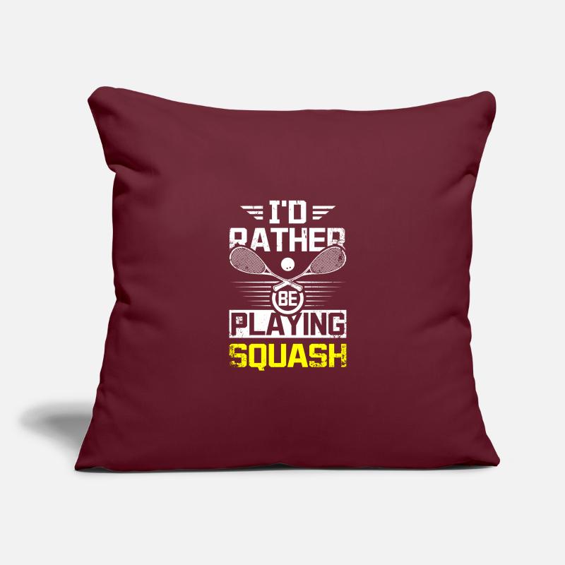 I'd rather be playing squash game Sofakissen mit Füllung 45 x 45 cm