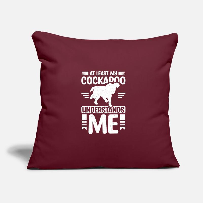 Au moins mon cockapoo me comprend Coussin et housse de 45 x 45 cm