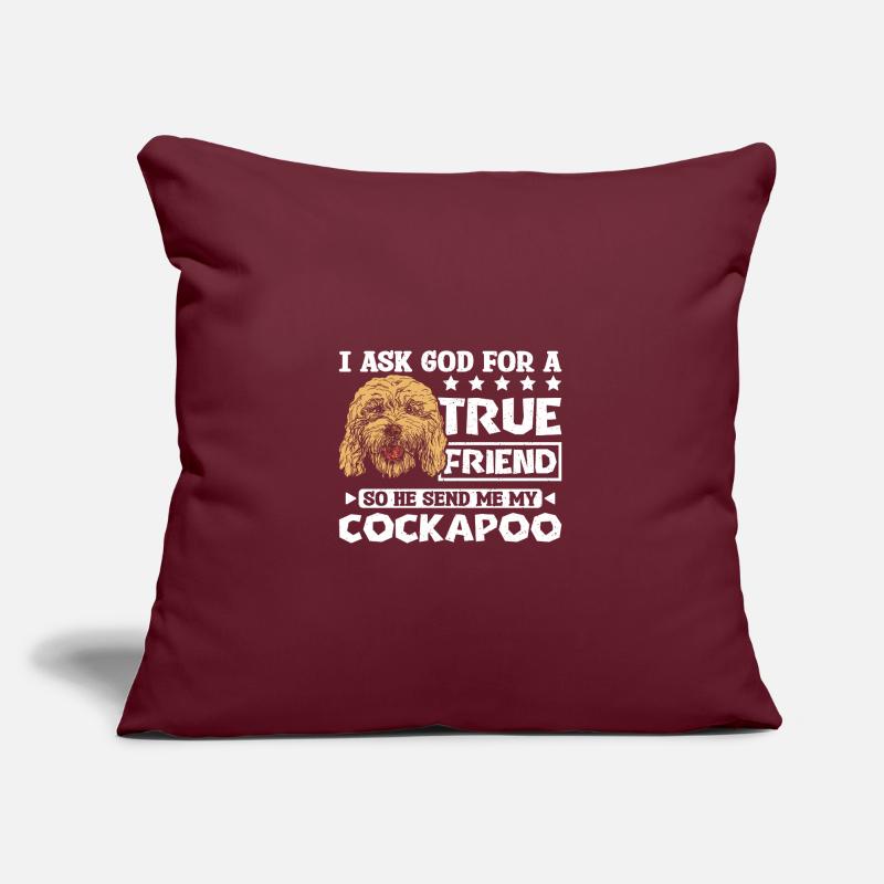God send me my cockapoo Sofakissen mit Füllung 45 x 45 cm