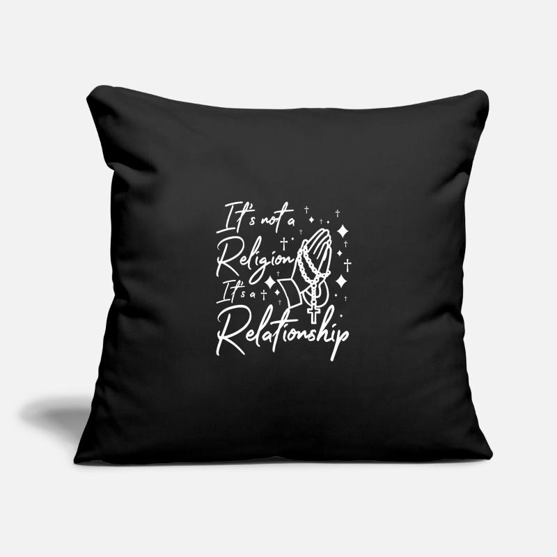 It's not a religion it's a relationship Sofakissen mit Füllung 45 x 45 cm