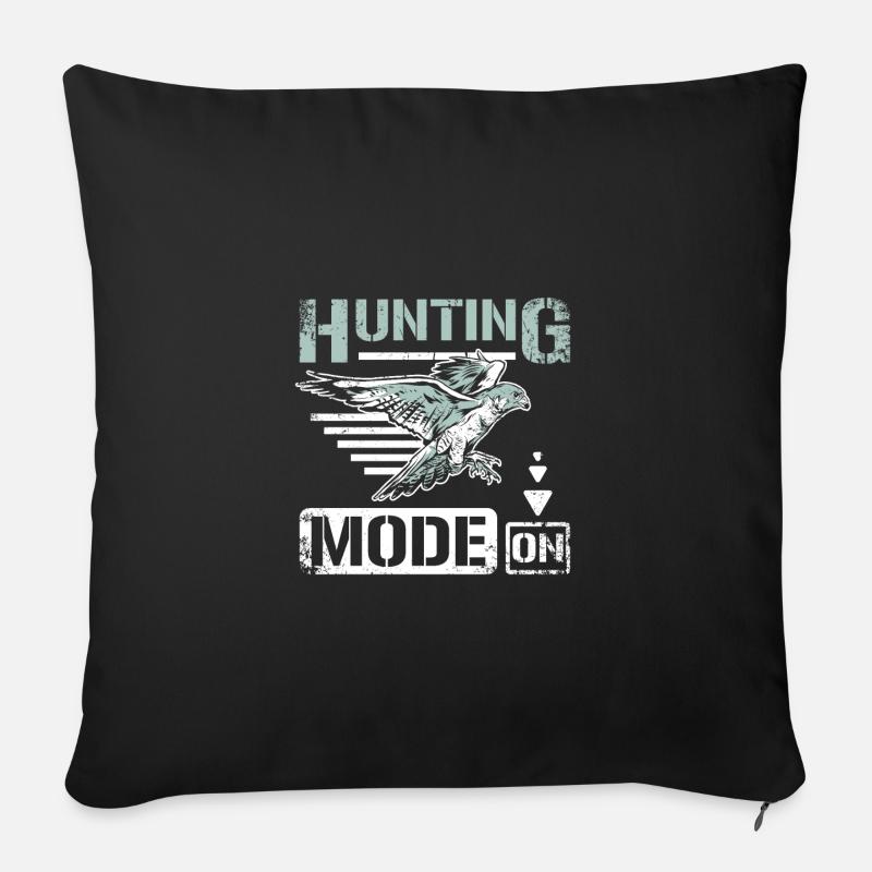 Hunting mode on falconer - Sofakissen mit Füllung 45 x 45 cm - Schwarz