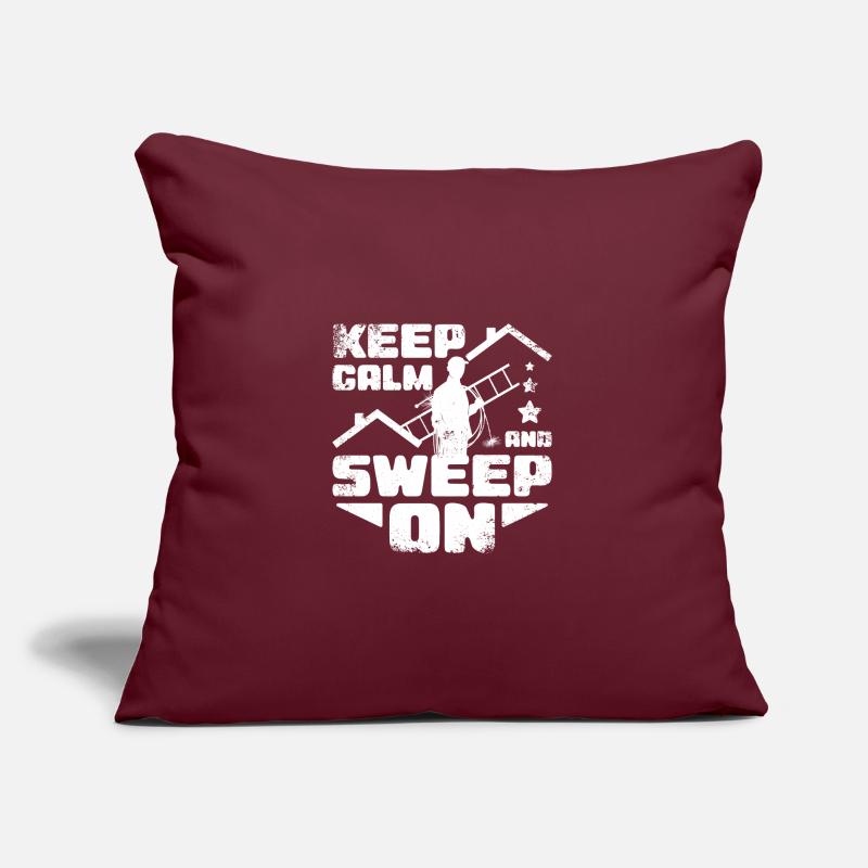 Funny chimney sweep keep calm and sweep on Sofa pillow with filling 45cm x 45cm