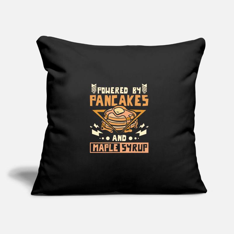 Powered by pancakes and maple syrup Sofa pillow with filling 45cm x 45cm