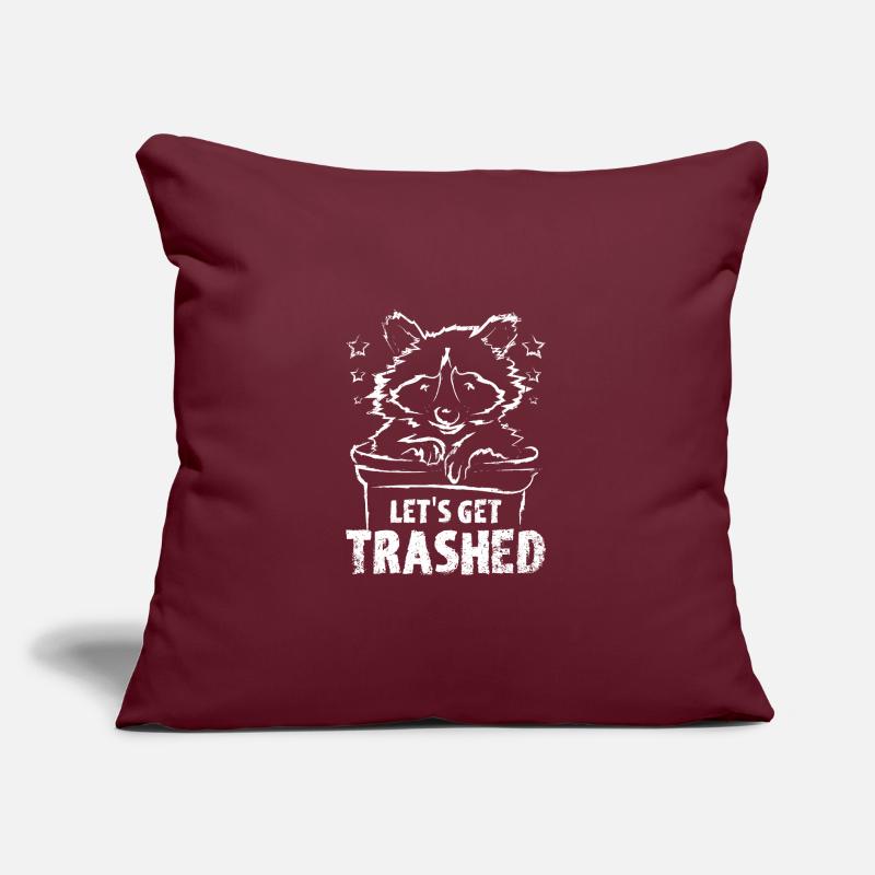 Faisons tomber le raton laveur Coussin et housse de 45 x 45 cm