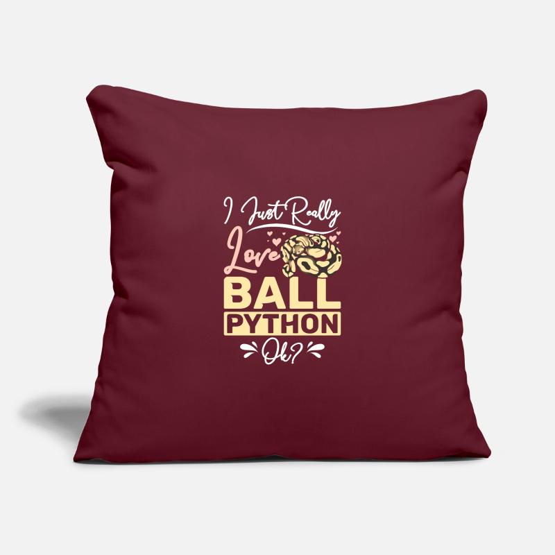 I just really love ball python ok? Sofakissen mit Füllung 45 x 45 cm