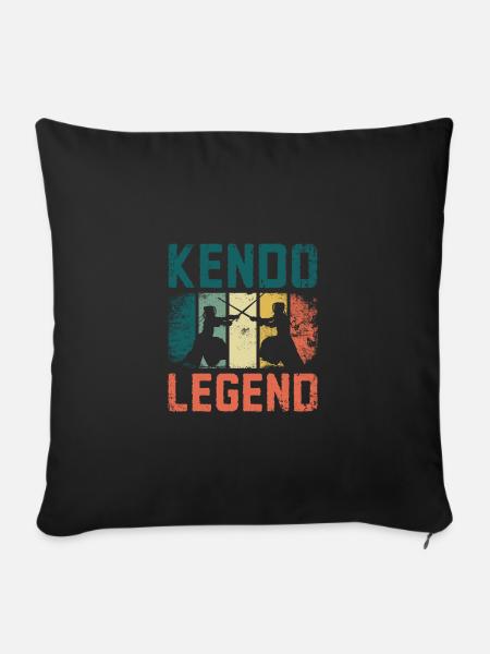 Kendo Legend - Sofakissen mit Füllung 45 x 45 cm - Schwarz