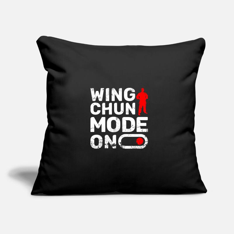 Wing chun mode on Sofakissen mit Füllung 45 x 45 cm