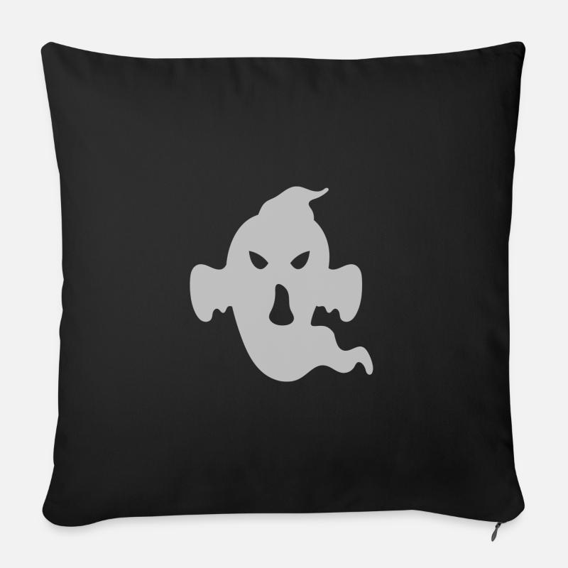 Ghost Thrill - Sofa pillow with filling 45cm x 45cm - black