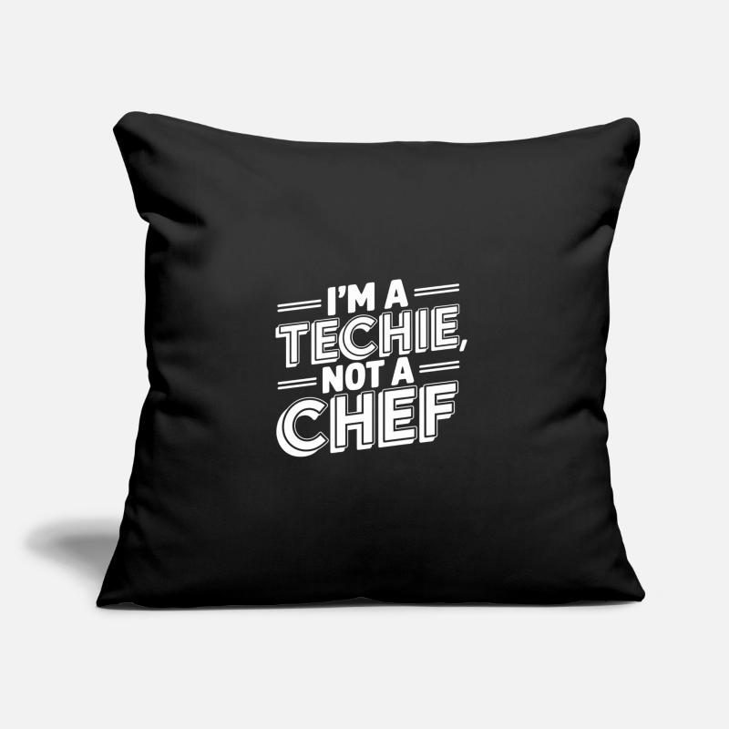 Technicien Pas Chef Technicien Programmeur IT Coussin et housse de 45 x 45 cm