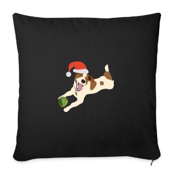 Jack Brussel - Sofa pillow with filling 45cm x 45cm - black - Front