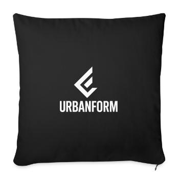 white n2 black season 1 - Sofakissen mit Füllung 45 x 45 cm - Schwarz - Vorne