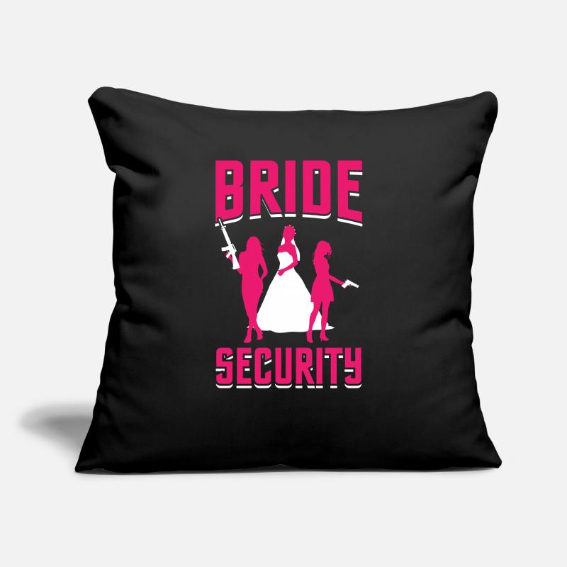 Bachelor Party Wedding Bride Security Sofa pillow with filling 45cm x 45cm