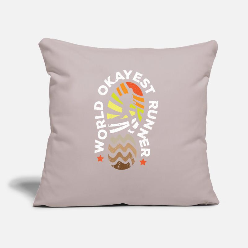 jogging jogger course course marathon en cours d'exécution Coussin et housse de 45 x 45 cm