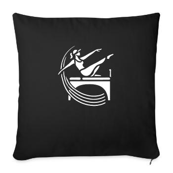 Pilates Équilibre - Coussin et housse de 45 x 45 cm - noir - Devant