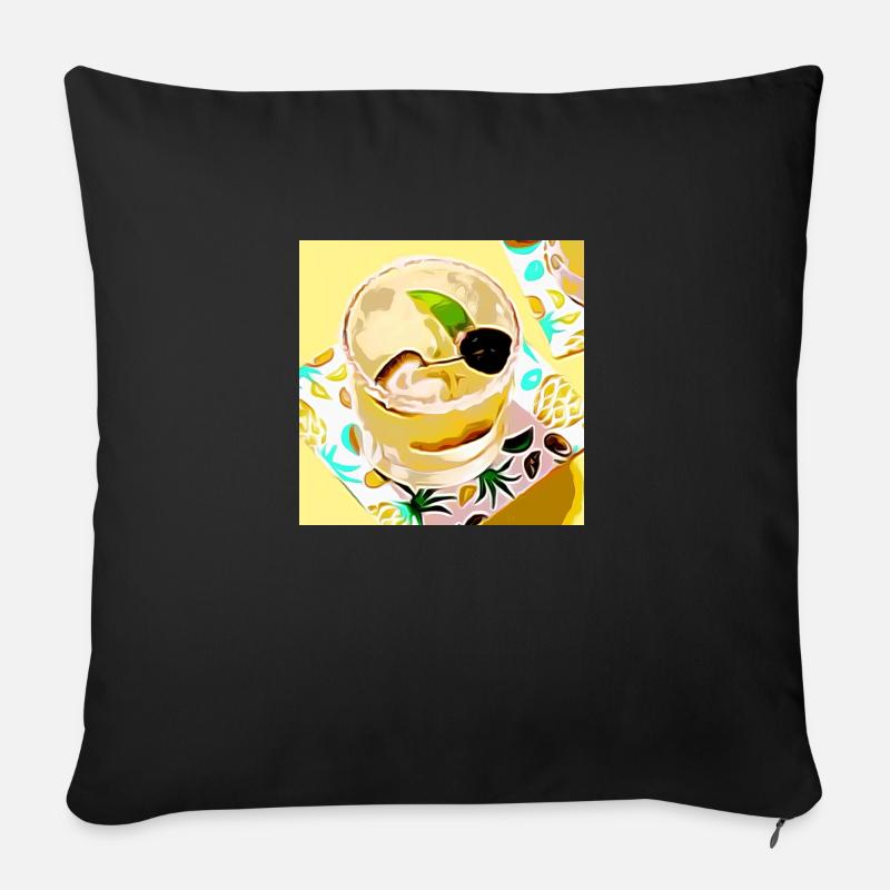 Comic Cocktail - Sofakissen mit Füllung 45 x 45 cm - Schwarz