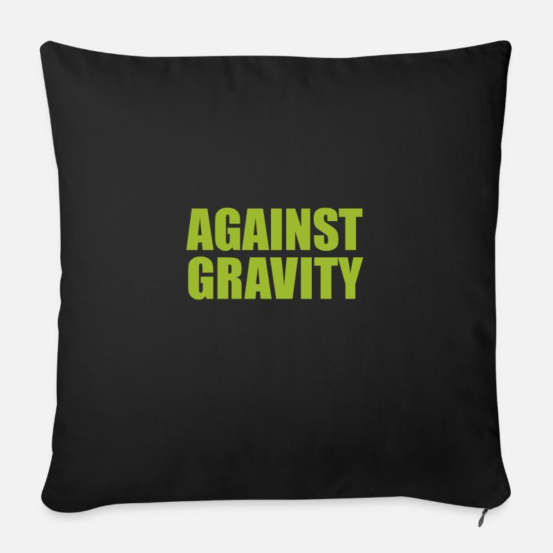 AGAINST GRAVITY - Sofakissen mit Füllung 45 x 45 cm - Schwarz