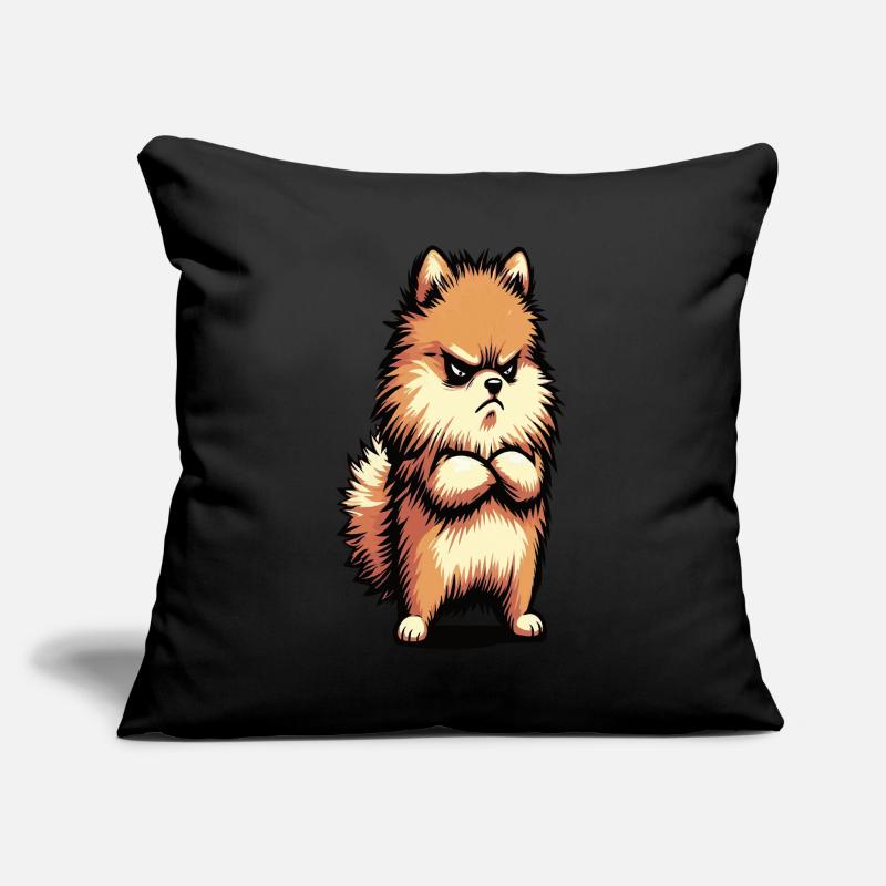 Pomeranian Dwarf Spitz Dwarf Spitz Holder Spitz Sofa pillow with filling 45cm x 45cm