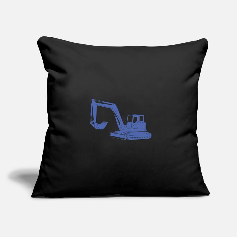 Baggerfahrer Silhouette - Baugeräteführer Sofakissen mit Füllung 45 x 45 cm