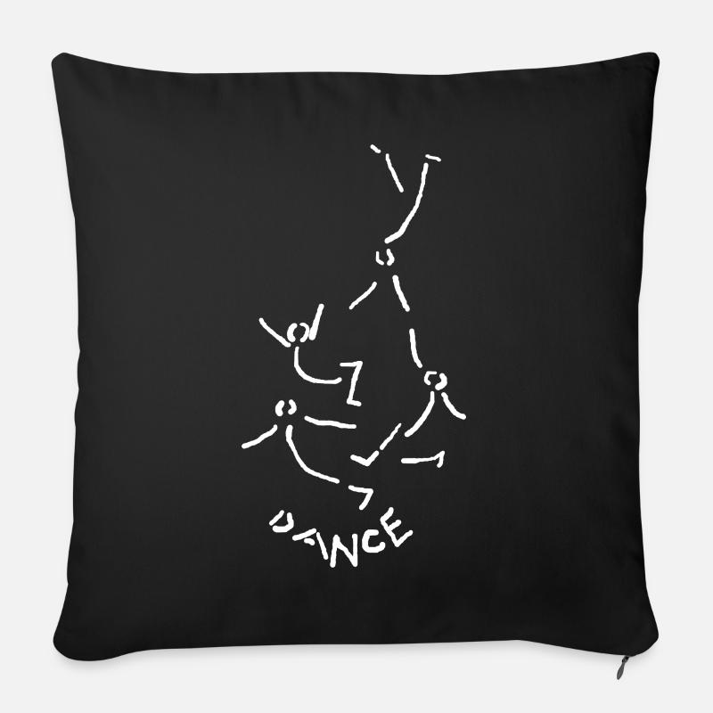 Dance Tanz tanzen - Sofakissen mit Füllung 45 x 45 cm - Schwarz