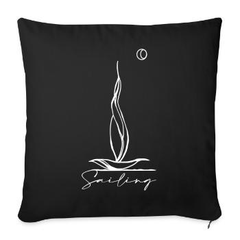 Sailing - Sofakissen mit Füllung 45 x 45 cm - Schwarz - Vorne