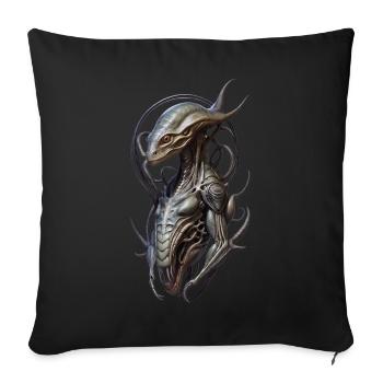 EM - Sofakissen mit Füllung 45 x 45 cm - Schwarz - Vorne