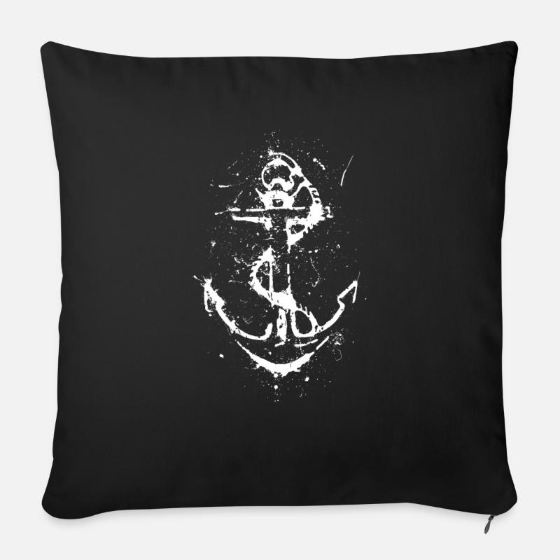 Anker - Sofakissen mit Füllung 45 x 45 cm - Schwarz
