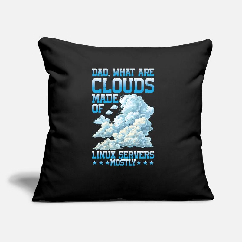 De quoi sont faits les clouds, les serveurs Linux 25 pour la plupart Coussin et housse de 45 x 45 cm