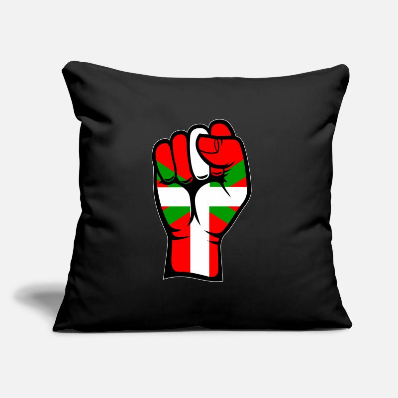 Poing drapeau basque Coussin et housse de 45 x 45 cm