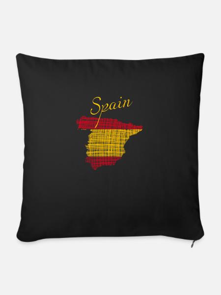Spain - Sofakissen mit Füllung 45 x 45 cm - Schwarz