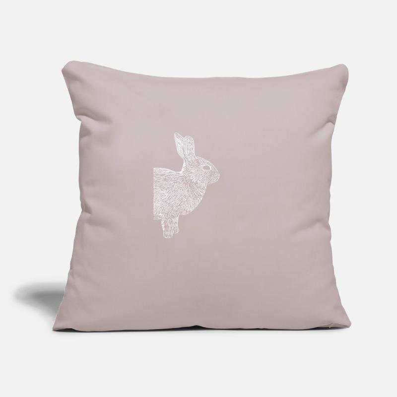 Rabbit Dwarf Rabbit Sofa pillow with filling 45cm x 45cm