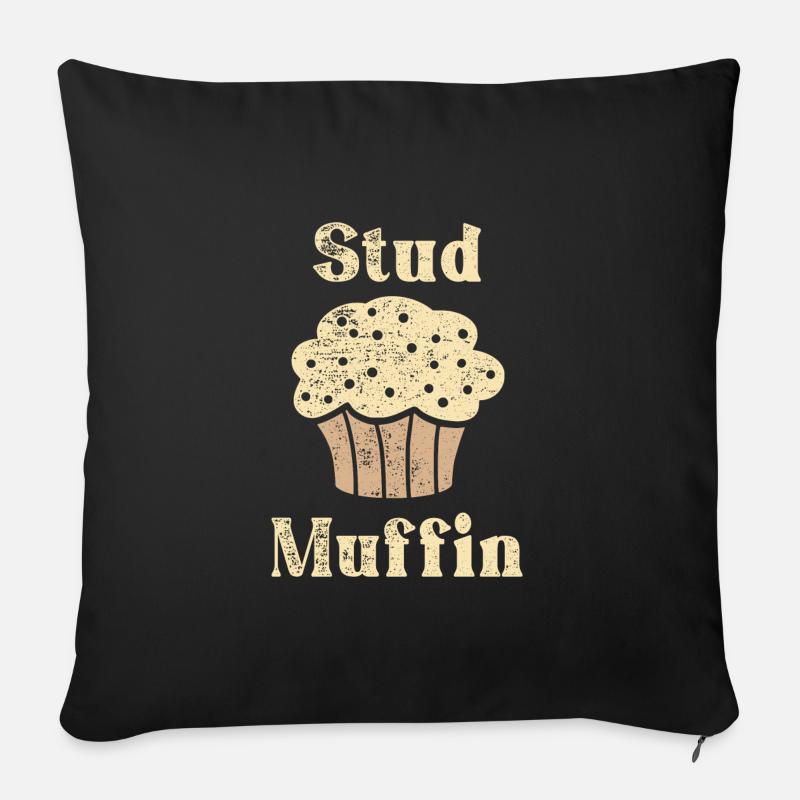 Stud Muffin - Sofakissen mit Füllung 45 x 45 cm - Schwarz