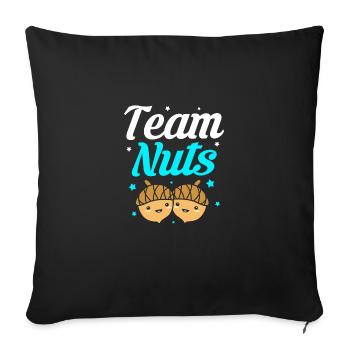 Babyshower révélatrice de sexe - Coussin et housse de 45 x 45 cm - noir - Devant